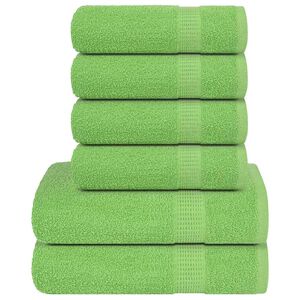 vidaXL 6d&iacute;ln&aacute; sada ručn&iacute;ků FROGN jablečně zelen&aacute; 360 g/m&sup2;