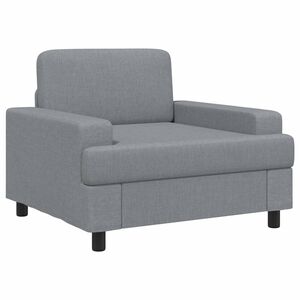 vidaXL křeslo Světle &scaron;ed&aacute; Textil