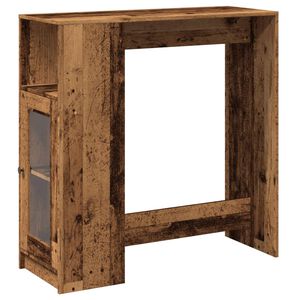 vidaXL Barov&yacute; stůl s reg&aacute;ly old wood 101x40x103,5 cm kompozitn&iacute; dřevo