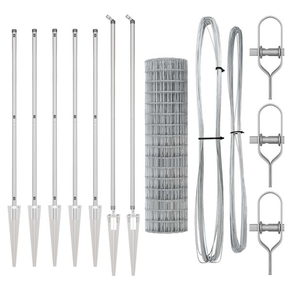 vidaXL Plot s sloupkem Stříbrná 1,4 x 10 m Ocel