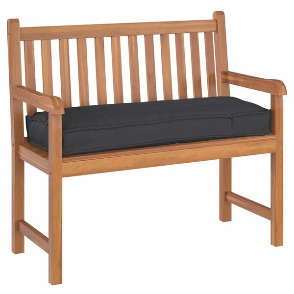 vidaXL Pol&scaron;t&aacute;ř Čern&aacute; 110 x 40 x 8 cm Oxford l&aacute;tka