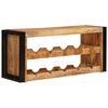 vidaXL Stojan na v&iacute;no Hněd&aacute; 100 x 45 x 33 cm Masivn&iacute; drsn&eacute; mango dřevo
