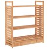 vidaXL Botn&iacute;k se z&aacute;suvkou 70 x 27 x 81 cm masivn&iacute; ořechov&eacute; dřevo