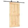 vidaXL Posuvn&eacute; dveře Přirozen&aacute; a čern&aacute; 95 x 210 cm