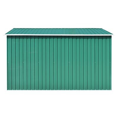 vidaXL Zahradní domek 257 x 298 x 178 cm kovový zelený
