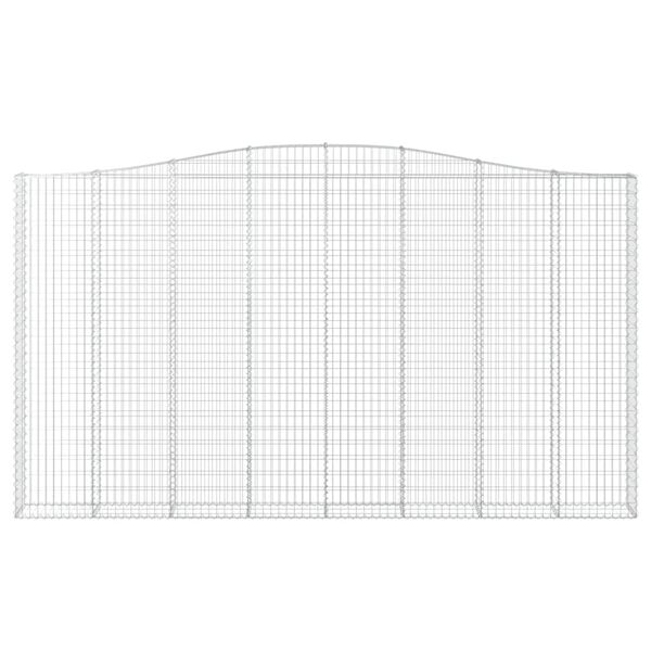 vidaXL Klenut&eacute; gabionov&eacute; ko&scaron;e 2 ks 400x30x220/240cm pozinkovan&eacute; železo