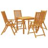 vidaXL 5d&iacute;ln&yacute; zahradn&iacute; j&iacute;deln&iacute; set 85x85x74 cm masivn&iacute; ak&aacute;ciov&eacute; dřevo