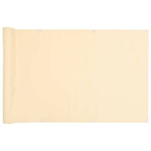 vidaXL Balkonov&aacute; z&aacute;stěna kr&eacute;mov&aacute; 300 x 120 cm PVC