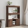vidaXL Skř&iacute;ň highboard hněd&yacute; dub 92 x 33 x 140 cm kompozitn&iacute; dřevo