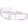 vidaXL R&aacute;m postele s čelo Star&eacute; dřevo 98.5 x 200 cm kompozitn&iacute; dřevo