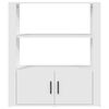 vidaXL Příborník bílý 80x30x90 cm kompozitní dřevo