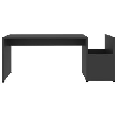 vidaXL Konferenční stolek šedý 90 x 45 x 35 cm dřevotříska