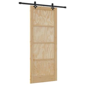 vidaXL Posuvn&eacute; dveře ORKDAL 86 x 211 cm Masivn&iacute; borovicov&eacute; dřevo