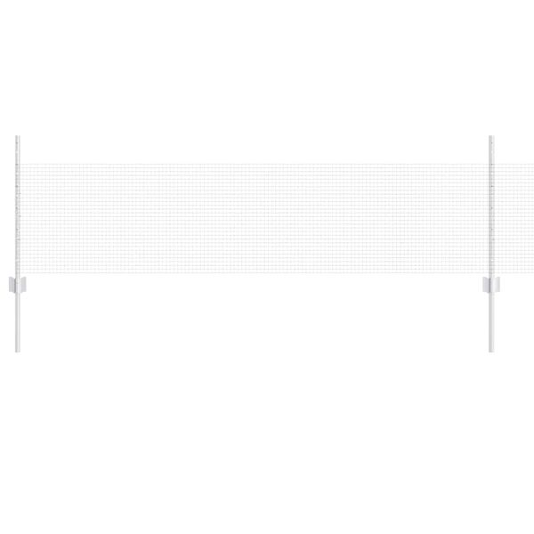 vidaXL Plot s sloupkem Stř&iacute;brn&aacute; 0,5 x 50 m Ocel