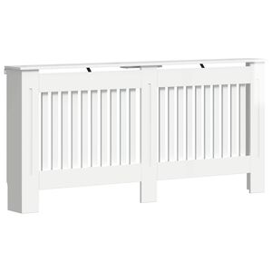 vidaXL Kryt radi&aacute;toru B&iacute;l&aacute; s vysok&yacute;m leskem 172 x 19 x 81,5 cm
