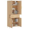 vidaXL Skř&iacute;ň highboard dub sonoma 69,5 x 34 x 180 cm kompozitn&iacute; dřevo