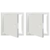 vidaXL Př&iacute;stupov&yacute; panel 2 ks B&iacute;l&aacute; 23 x 23 x 3 cm Ocel