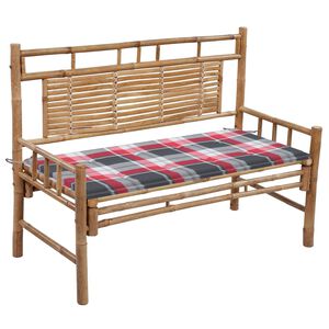 vidaXL Zahradn&iacute; lavice s podu&scaron;kou 120 cm bambus