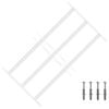 vidaXL Bezpečnostn&iacute; mř&iacute;ž na okna se 3 př&iacute;čkami 3 pcs 43-74 cm