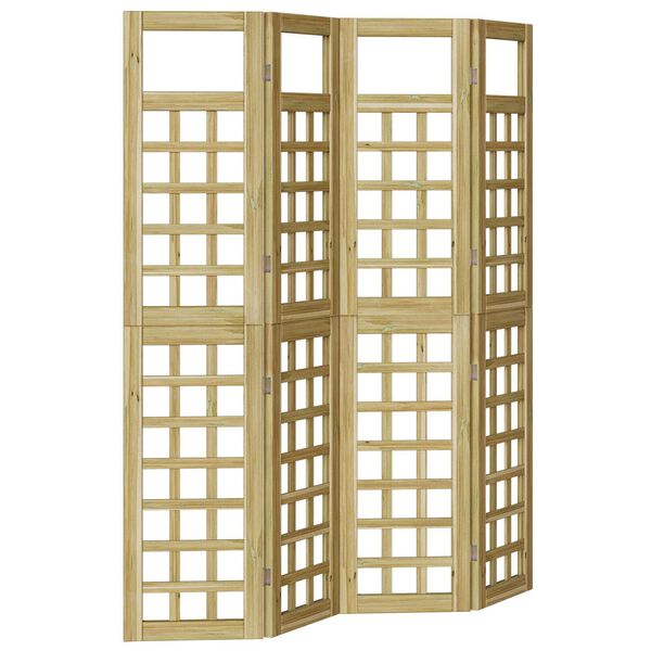 vidaXL Zástěna pro soukromí 4 pcs Hnědá 160 x 180 cm