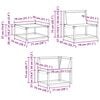 vidaXL Moduly venkovn&iacute; rohov&eacute; pohovky s pol&scaron;t&aacute;řem 3 Kus Př&iacute;rodn&iacute;