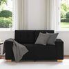 vidaXL Loveseat Sofa Černý 120 cm textil