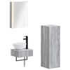 vidaXL Sada koupelnov&yacute;ch skř&iacute;něk 4 pcs &Scaron;ed&yacute; Sonoma 43 x 11,5 x 60,5 cm