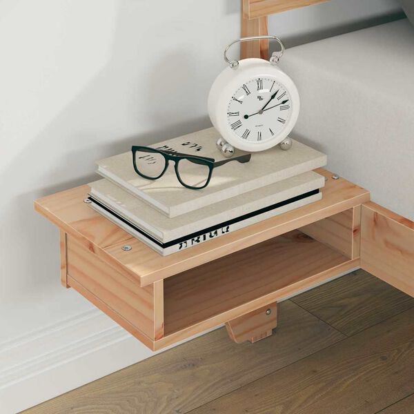 vidaXL R&aacute;m postele s čelo Hněd&aacute; 200 x 200 cm Masivn&iacute; borov&eacute; dřevo