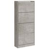 vidaXL Botn&iacute;k betonově &scaron;ed&yacute; 63x24x147 cm kompozitn&iacute; dřevo