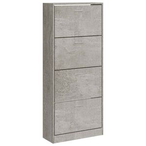 vidaXL Botn&iacute;k betonově &scaron;ed&yacute; 63x24x147 cm kompozitn&iacute; dřevo