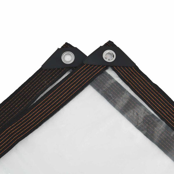 vidaXL Plachta s oky Transparentn&iacute; 1 x 2 m Polyethylen