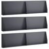 vidaXL Opěrn&aacute; zeď 6 ks 80 x 12 x 30 cm Ocel Antracitov&aacute;