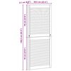 vidaXL Skř&iacute;ňov&eacute; dveře se dveřmi 4 pcs Př&iacute;rodn&iacute; 140.5 x 2 x 59.5 cm
