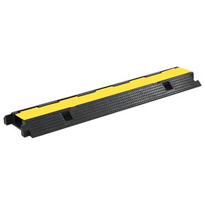 vidaXL Kabelov&yacute; ochrann&yacute; most 1 kan&aacute;lek gumov&yacute; 100 cm