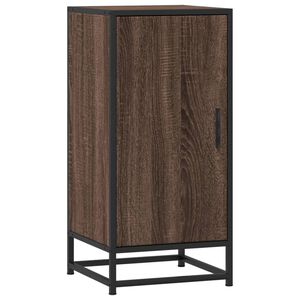 vidaXL Př&iacute;born&iacute;k hněd&yacute; dub 35,5 x 35 x 76 cm kompozitn&iacute; dřevo a kov