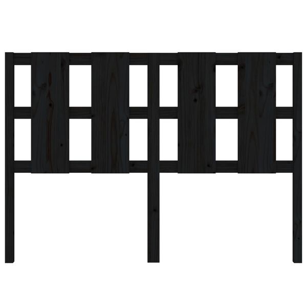 vidaXL Čelo postele čern&eacute; 145,5 x 4 x 100 cm masivn&iacute; borovice