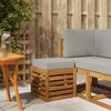 vidaXL Outdoorov&yacute; stoličkov&yacute; benč Masivn&iacute; ak&aacute;tov&eacute; dřevo Př&iacute;rodn&iacute;