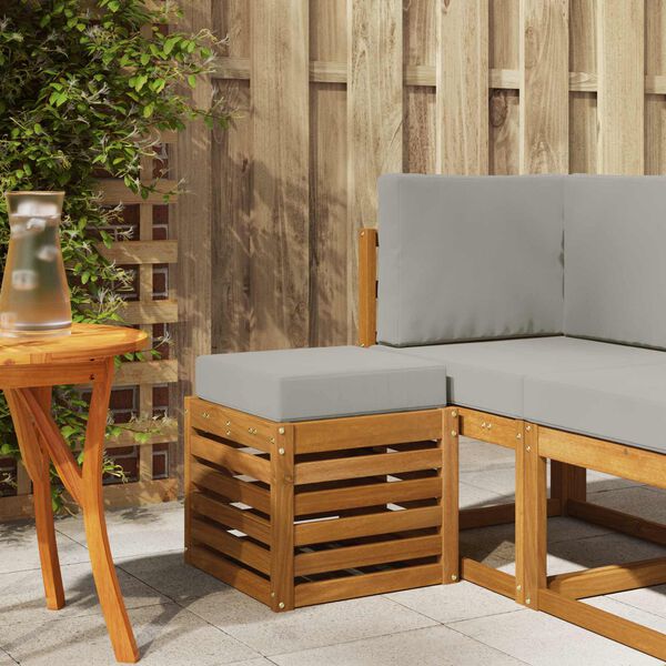 vidaXL Outdoorov&yacute; stoličkov&yacute; benč Masivn&iacute; ak&aacute;tov&eacute; dřevo Př&iacute;rodn&iacute;