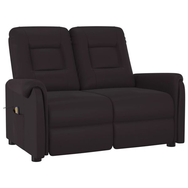 vidaXL 2m&iacute;stn&eacute; mas&aacute;žn&iacute; polohovac&iacute; křeslo čern&eacute; uměl&aacute; kůže