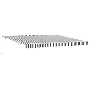 vidaXL Automatick&aacute; zatahovac&iacute; mark&yacute;za antracitov&aacute; a b&iacute;l&aacute; 400 x 300 cm