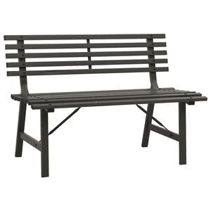 vidaXL Zahradn&iacute; lavička 110 cm ocel čern&aacute;