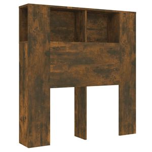 vidaXL Čelo postele s &uacute;ložn&yacute;m prostorem kouřov&yacute; dub 100x18,5x102,5 cm