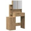 vidaXL Kosmetick&yacute; stůl Artisanov&yacute; dub 80 x 35 x 132 cm