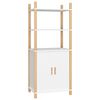 vidaXL Skř&iacute;ň highboard b&iacute;l&aacute; 60 x 40 x 141 cm kompozitn&iacute; dřevo