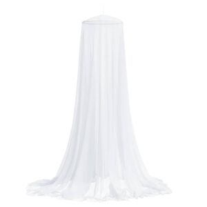 vidaXL Moskyti&eacute;ra nad postel 220 s&iacute;ťovina b&iacute;l&aacute; 56 x 56 x 220 cm