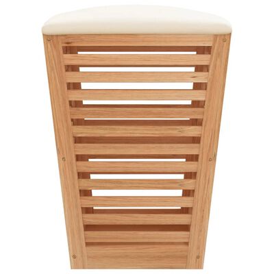 vidaXL Koupelnová stolička 40,5 x 40,5 x 56 cm masivní ořechové dřevo