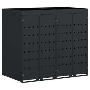 vidaXL &Uacute;ložn&yacute; box na 6 popelnic Antracit 408 x 77,5 x 121,5 cm