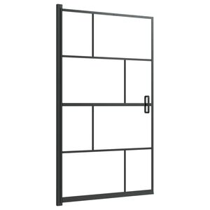 vidaXL Sprchov&yacute; kout ESG 80 x 140 cm čern&yacute;