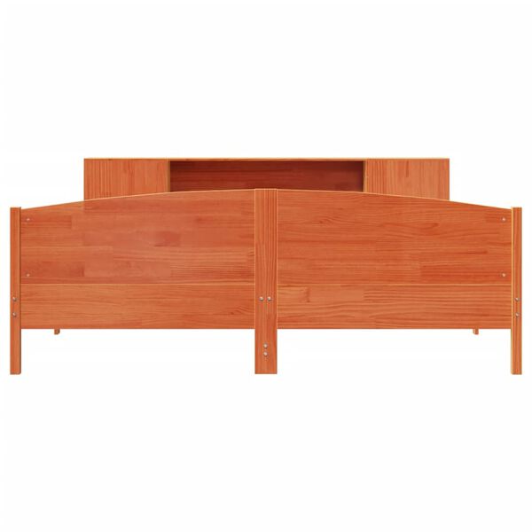 vidaXL Postel s knihovnou bez matrace 180 x 200 cm masivn&iacute; borovice