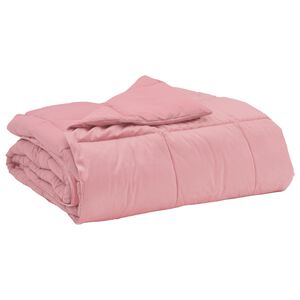 vidaXL Celoročn&iacute; přikr&yacute;vka 140 x 200 cm 4 ročn&iacute; obdob&iacute; Růžov&aacute; Prody&scaron;n&yacute;